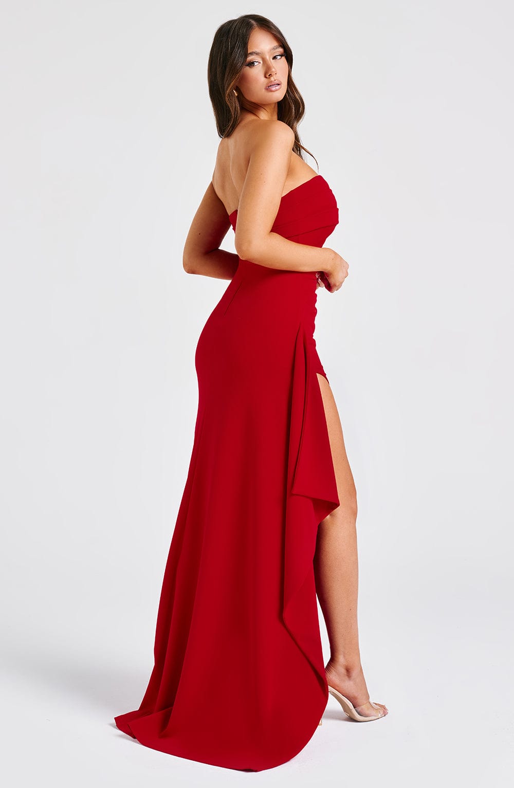 Zafina Maxi Dress in Red