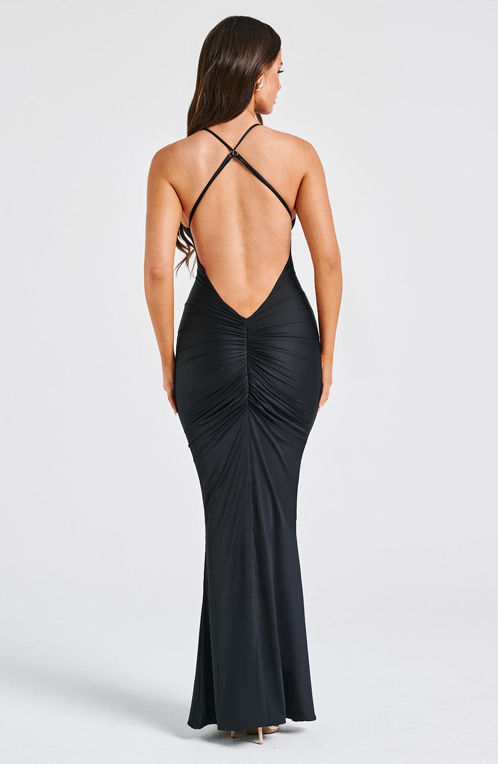 Zelina Maxi Dress in Black