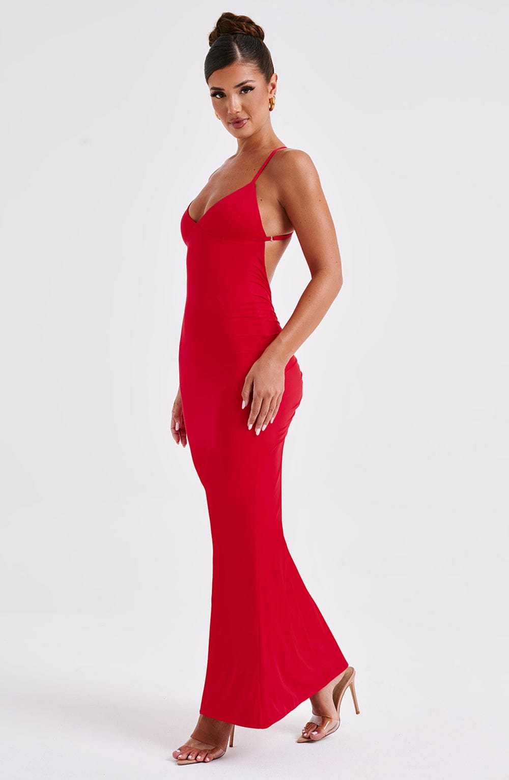 Zelina Maxi Dress in Red