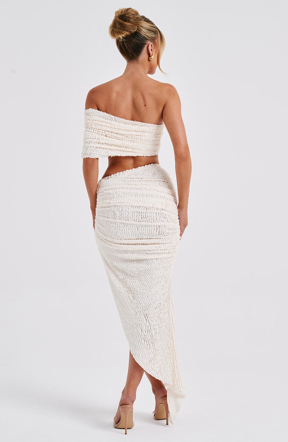 Zinnia Midi Skirt in Ivory